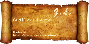 Gyürki Laura névjegykártya